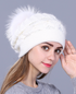 Autumn Rabbit fur beret
