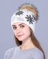 Real mink knitted Beanie