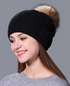 Real mink fur Knitted hat