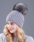Real mink fur winter hat