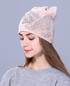 Rhinestone kitty Flannelette beanie